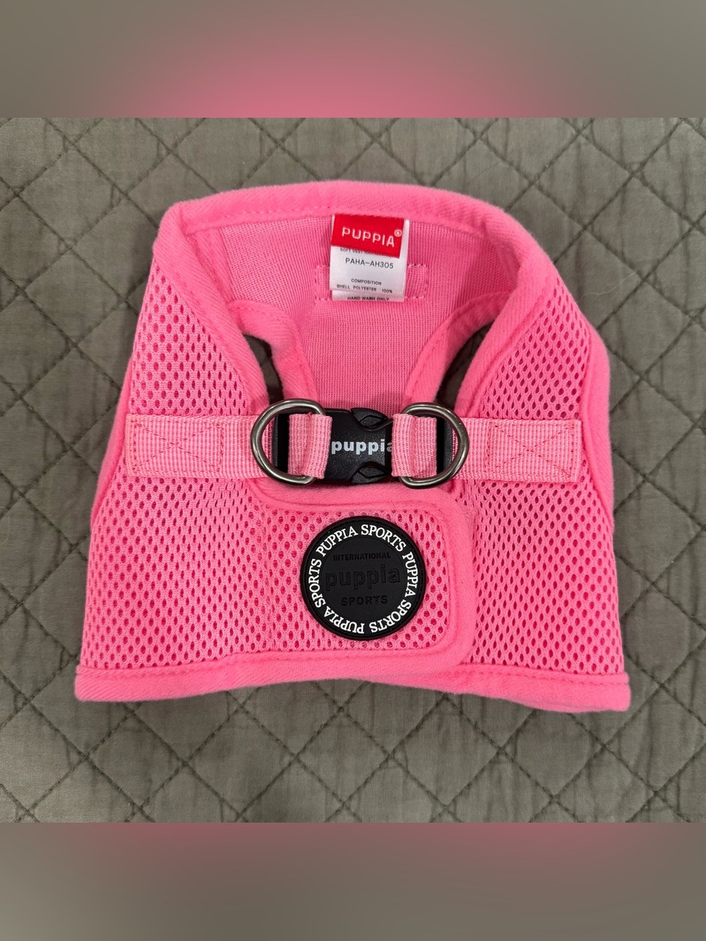 Puppia Pink Mesh Dog Harness Vest – M